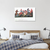 Tribunaal in gevangenissen van 2 en 3 september 17 canvas afdruk (Insitu (Slaapkamer))