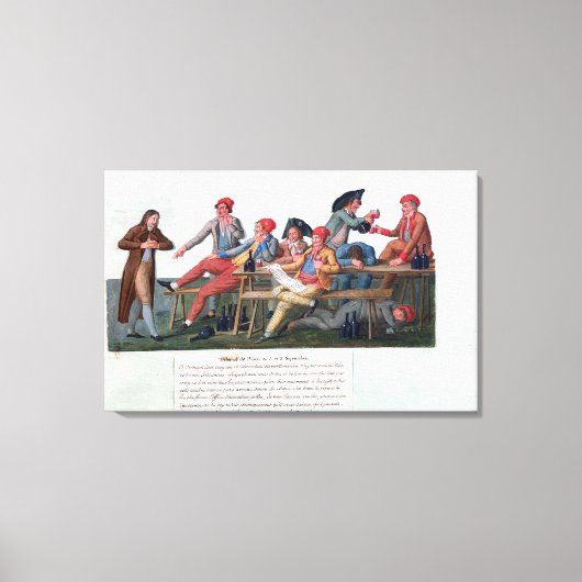 Tribunaal in gevangenissen van 2 en 3 september 17 canvas afdruk (Voorkant)