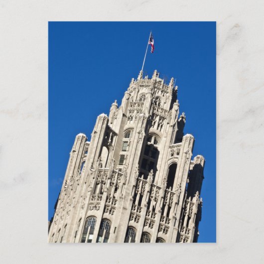Tribune Tower 01 Briefkaart (Voorkant)