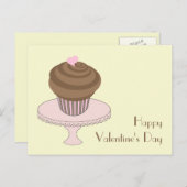 Tribune van de Cake van Cupcake van de Chocolade Feestdagenkaart (Voorkant / Achterkant)