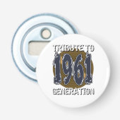 Tribute 1961 Generation Button Flesopener (Voorkant)
