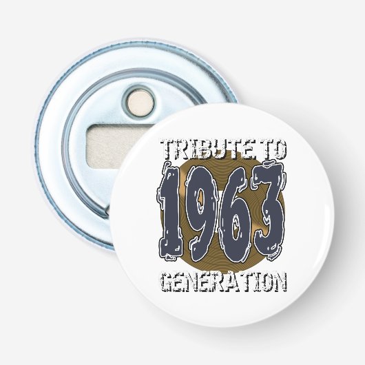 Tribute 1963 Generation Button Flesopener (Voorkant)