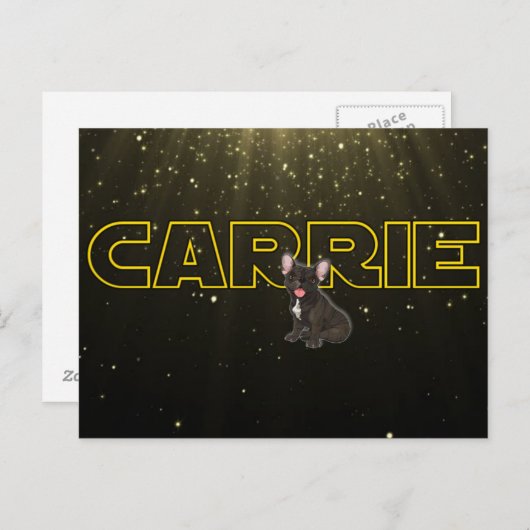 Tribute aan Carrie Briefkaart (Voorkant / Achterkant)