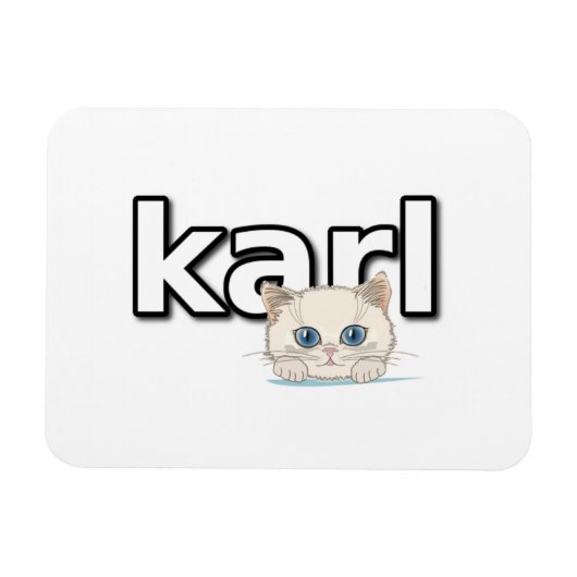 Tribute aan Karl Lagerfeld Magneet (Horizontaal)