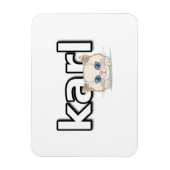 Tribute aan Karl Lagerfeld Magneet (Verticaal)