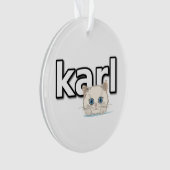 Tribute aan Karl Lagerfeld Ornament (voorkant)