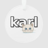 Tribute aan Karl Lagerfeld Ornament (achterkant)
