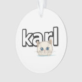 Tribute aan Karl Lagerfeld Ornament (voorkant)