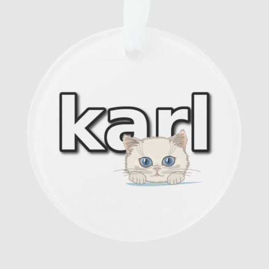 Tribute aan Karl Lagerfeld Ornament (voorkant)