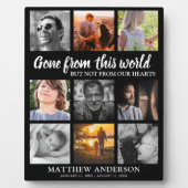 Tribute Family Photo Collage Memorial Fotoplaat (Voorkant)