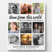 Tribute Family Photo Collage Memorial Fotoplaat (Voorkant)