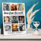 Tribute Family Photo Collage Memorial Fotoplaat (Zijkant)