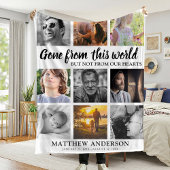 Tribute Family Photo Collage Memorial Keepslag Fleece Deken