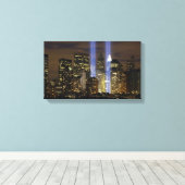 "Tribute in Light" 9-11 Memorial Canvas Afdruk (Insitu (Houten vloer))