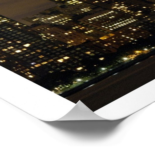 "Tribute in Light" 9-11 Memorial Poster (Hoek)