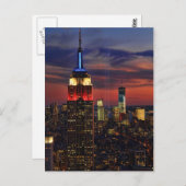 Tribute in Light Sept 11, World Trade Center ESB # Briefkaart (Voorkant / Achterkant)