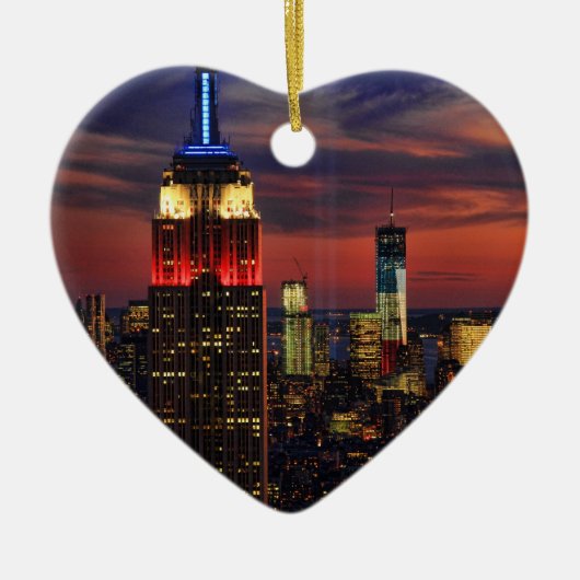 Tribute in Light Sept 11, World Trade Center ESB # Keramisch Ornament (Voorkant)