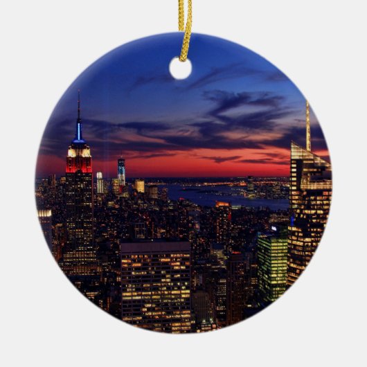Tribute in Light Sept 11, World Trade Center ESB # Keramisch Ornament (Voorkant)