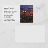 Tribute in Light Sept 11, World Trade Center ESB # Visitekaartje (Voorkant / Achterkant)