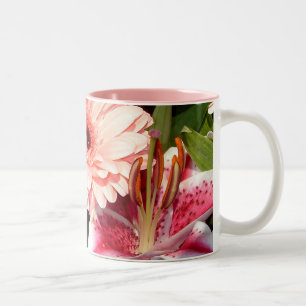 Tribute Lilies   Tweekleurige Koffiemok