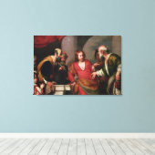 Tribute Money, c.1631 Canvas Afdruk (Insitu (Houten vloer))
