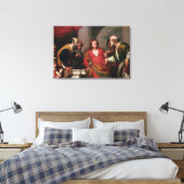 Tribute Money, c.1631 Canvas Afdruk (Insitu (Slaapkamer))