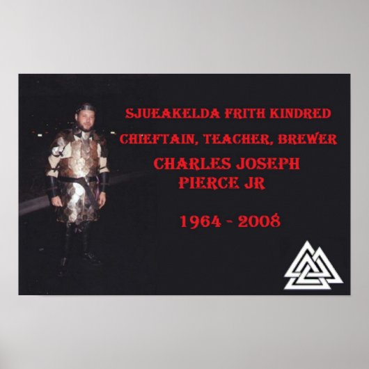 Tribute poster van Charles Pierce (Voorkant)