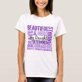 Tribute Square Daughter Hodgkins Lymphoma T-shirt (Voorkant)