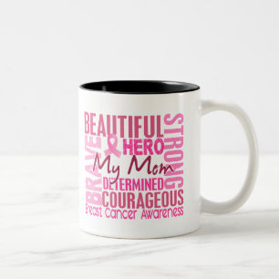 Tribute Square Mam Breast Cancer Tweekleurige Koffiemok