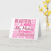 Tribute Square moederborstkanker Kaart (Gele Bloem)