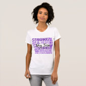 Tribute Square Son Hodgkins Lymphoma T-shirt (Voorkant volledig)