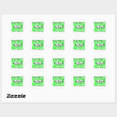 Tribute Square Vrouw Friend Lymphoma Ronde Sticker (Vel)