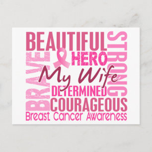 Tribute Square Wife Breast Cancer Briefkaart