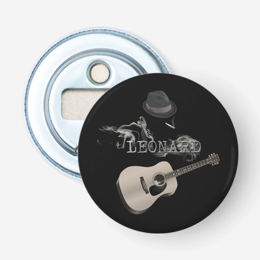 Tribute to Leonard sigaret black Button Flesopener (Voorkant)