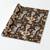Tribute to the tradition of the Day of the Dead  Cadeaupapier (Uitgerold)