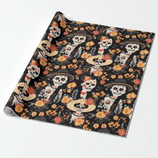 Tribute to the tradition of the Day of the Dead Cadeaupapier