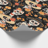 Tribute to the tradition of the Day of the Dead  Cadeaupapier (Hoek)
