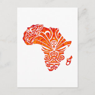TRIBUTIE NAAR AFRIKA BRIEFKAART