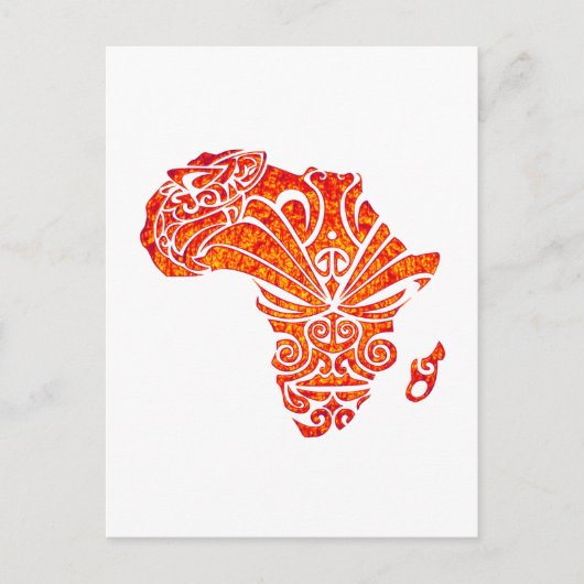 TRIBUTIE NAAR AFRIKA BRIEFKAART (Voorkant)
