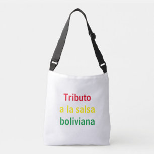 Tributo a la salsa boliviana crossbody tas