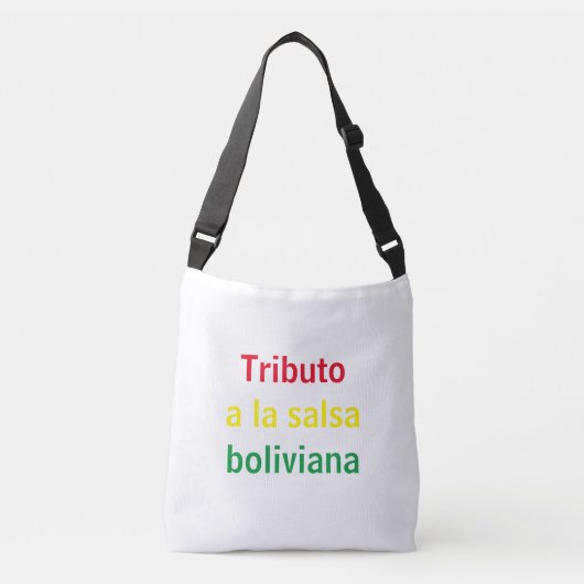 Tributo a la salsa boliviana crossbody tas (Voorkant)