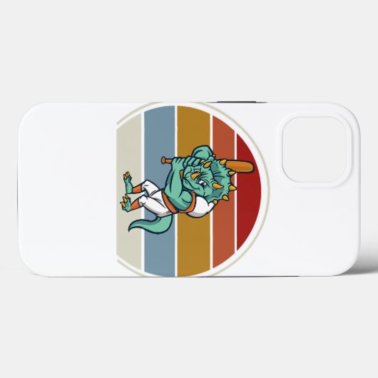 Triceratop skelet dinosaurus badge spelen honkbal Case-Mate iPhone case (Achterkant (horizontaal))