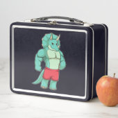 Triceratops als Bodybuilder bij Bodybuilding (In situ)