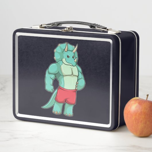 Triceratops als Bodybuilder in Bodybuilding (In situ)