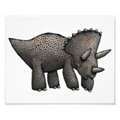 Triceratops Artwork Foto Afdruk (Voorkant)