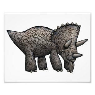 Triceratops Artwork Foto Afdruk