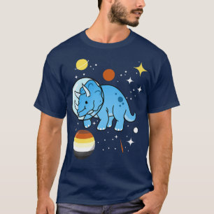 Triceratops Astronaut Gay Beer Pride T-shirt