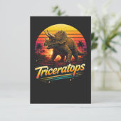Triceratops Bedankkaart (Staand voorkant)