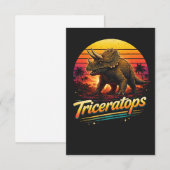 Triceratops Bedankkaart (Voorkant / Achterkant)