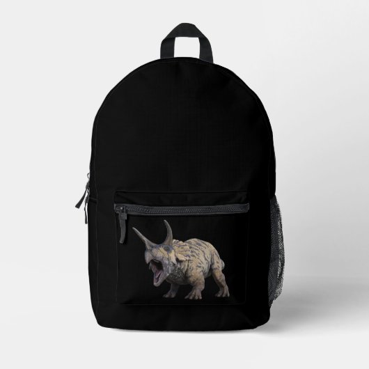 Triceratops Bedrukte Rugzak (Voorkant)